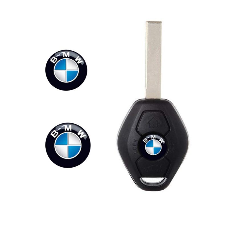 11mm bmw keyfob badge stickers 2pcs