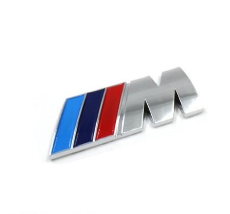 M Sport Metal Wing Fender Badge New BMW M sport Silver Wing Fender Badge Sticker Emblem Metal