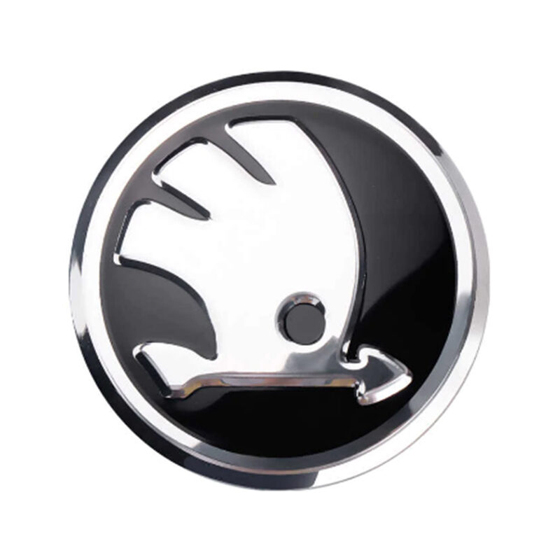 Skoda Wheel badge sticker 56mm black