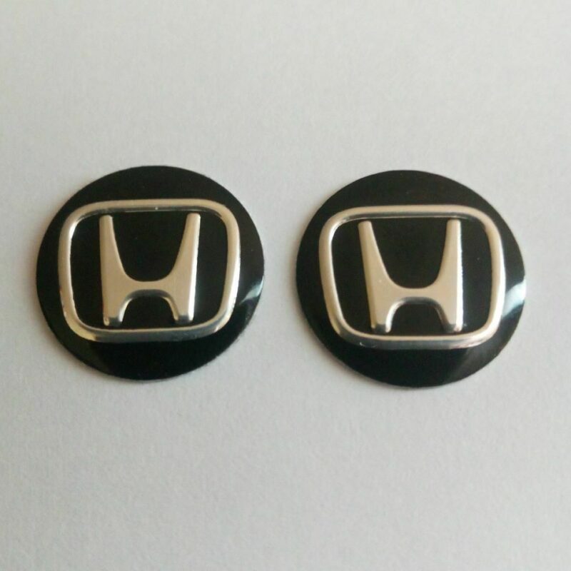 14mm honda keyfob badge stickers 2pcs