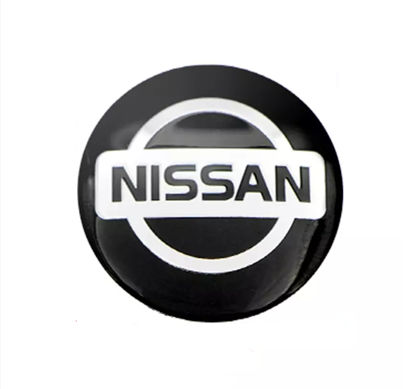 56mm Nissan Wheel Centre Badge Kia Wheel Centre Badge Sticker - Black