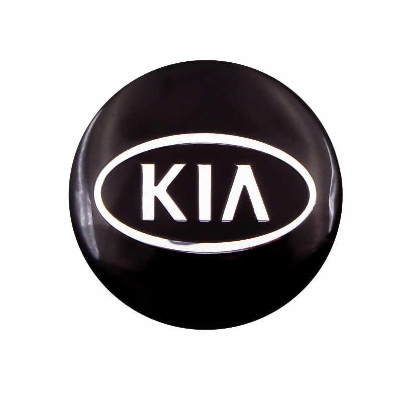 56mm Kia Wheel Centre Badge Kia Wheel Centre Badge Sticker - Black