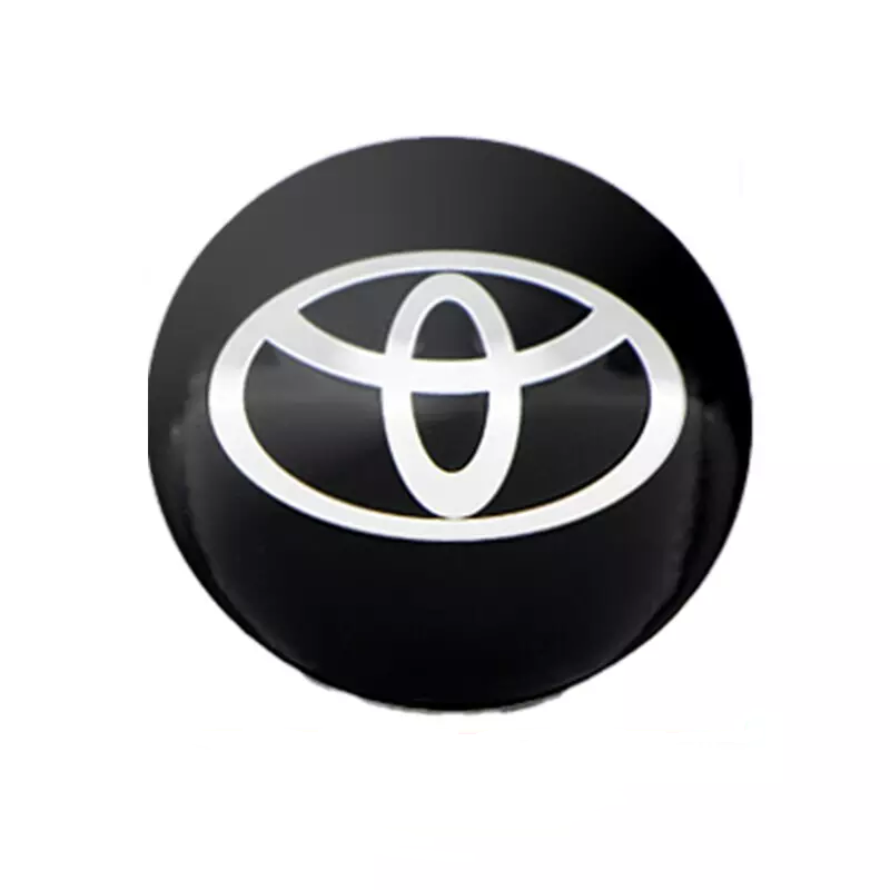 Toyota Wheel Centre Badge Sticker - Black