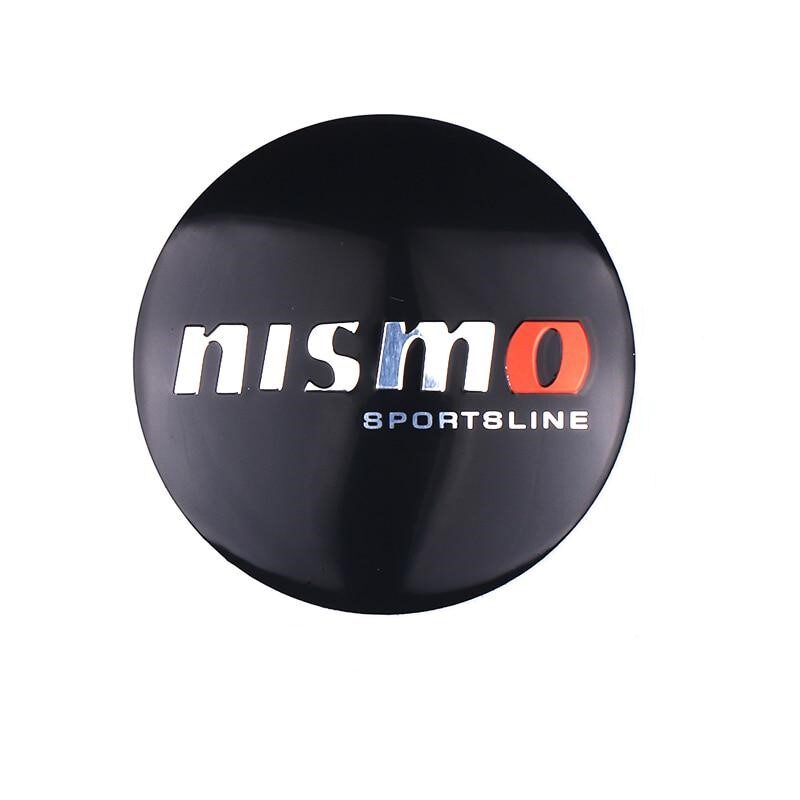 56mm Nismo Wheel Centre Badge Nismo Wheel Centre Badge Sticker - Black