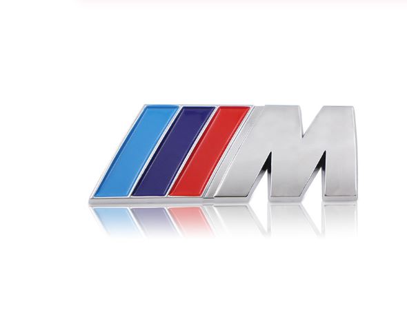 M Sport ABS Plastic Rear Boot New BMW M sport Silver Boot/Rear Badge Sticker Emblem ABS Plastic