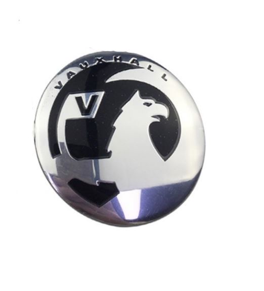 Vauxhall Wheel Centre Badge Sticker - Black