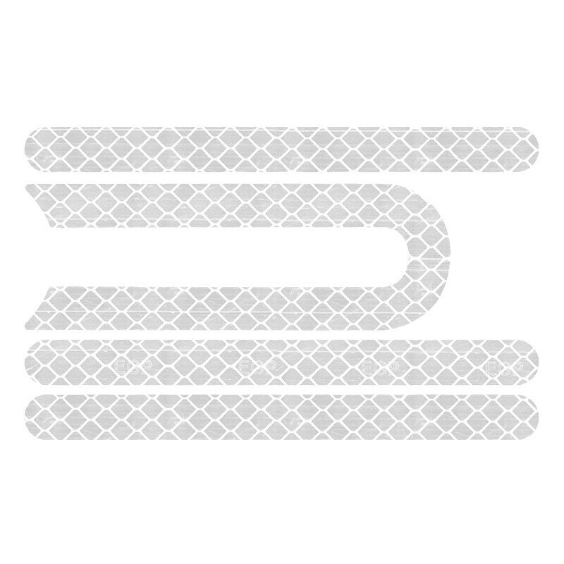 Front Rear Wheel Sticker Cover Reflector Set For Xiaomi M365 Pro Scooter white